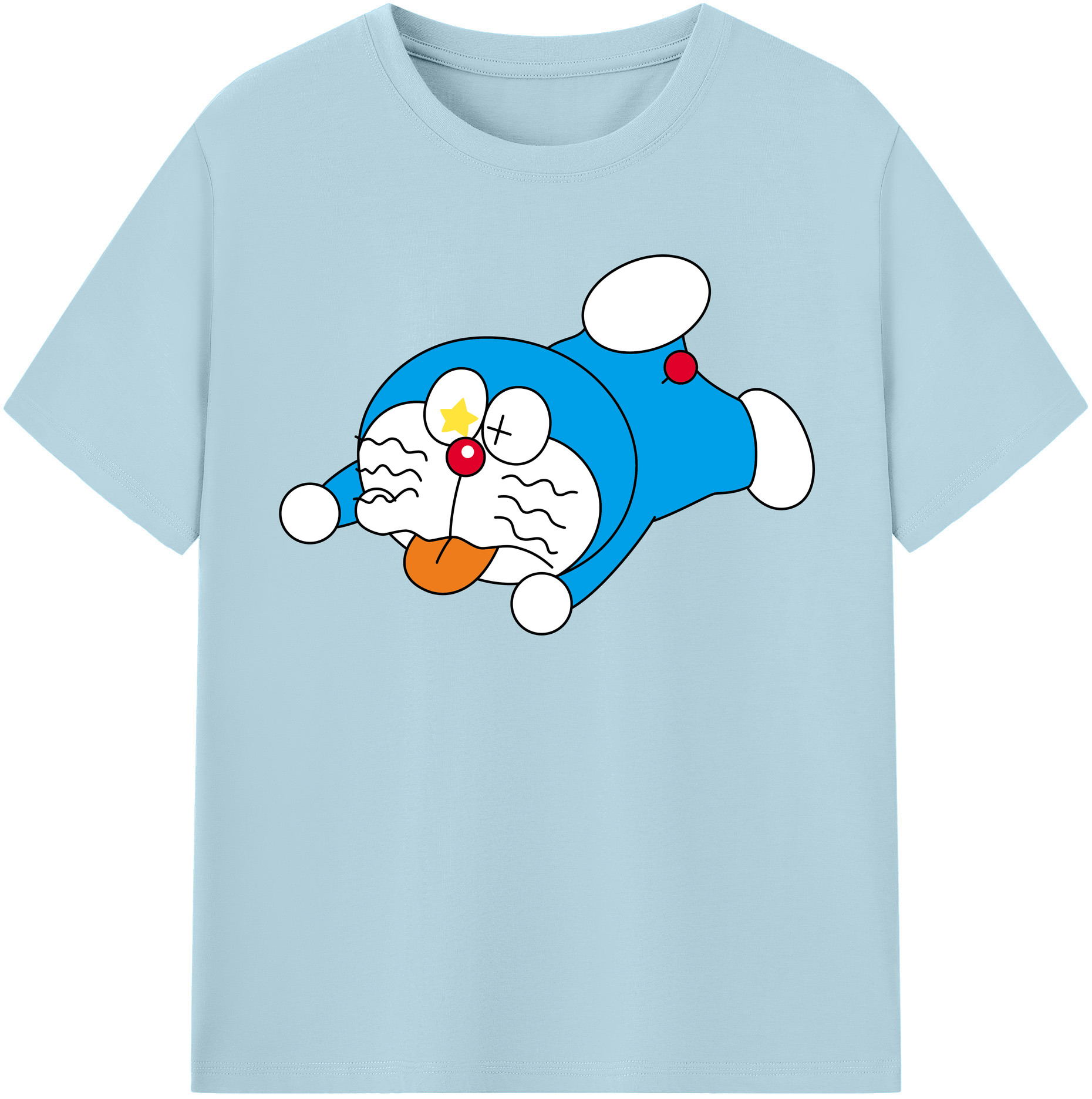 （画像用） ドラえもん Doraemon 綿100％半袖Tシャツ（フロントプリント）